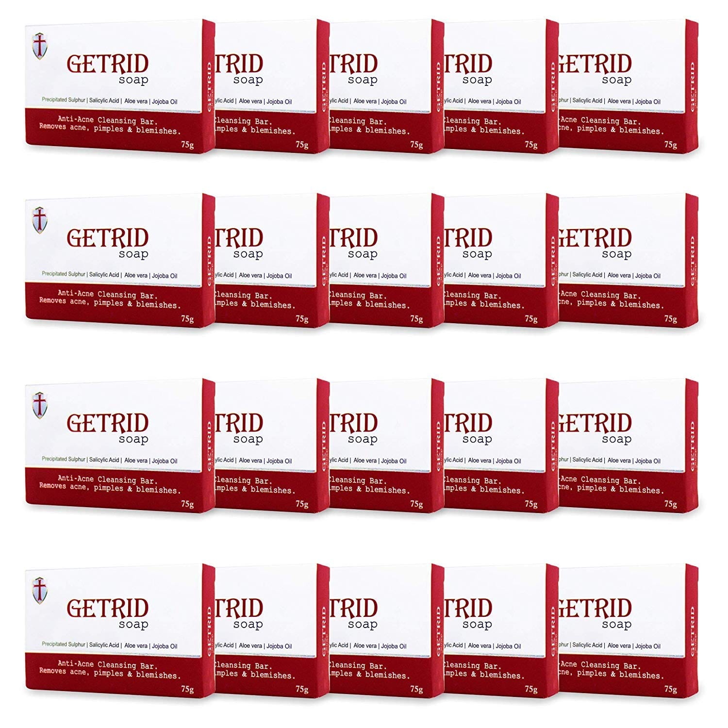 shoprythmindia Acne,Hygiene (hand sanitizer) Pack of 20 Copy of Getrid Anti-bacterial Soap, Kills Bacteria & Germs